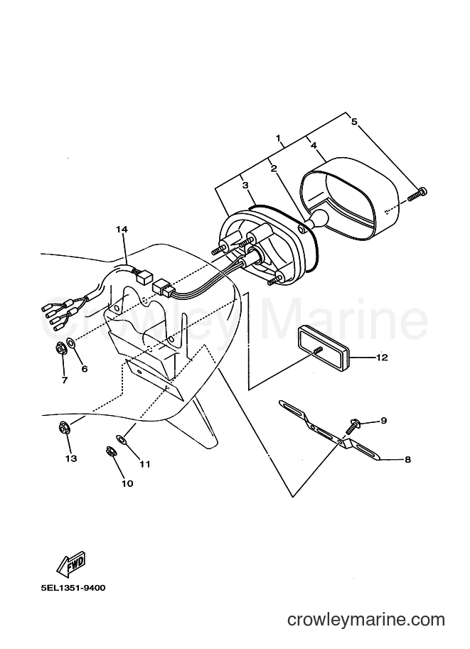 Yamaha Motors XVS1100 (5EL8) [020] - TAILLIGHT