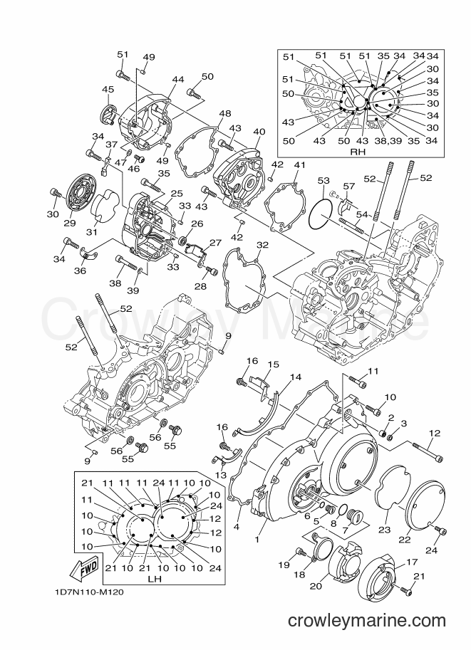 2013 Cruiser XV1900CFD - XV1900CFD (2BY3) [020] - CRANKCASE COVER 1