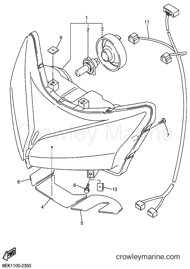 Yamaha Motors SXV70ER (8FB1) [030] - HEADLIGHT
