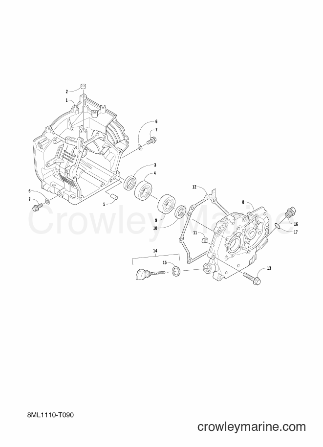 2018 Snowmobile SXR200 - SXR200 (8ML2) [010] - CRANKCASE