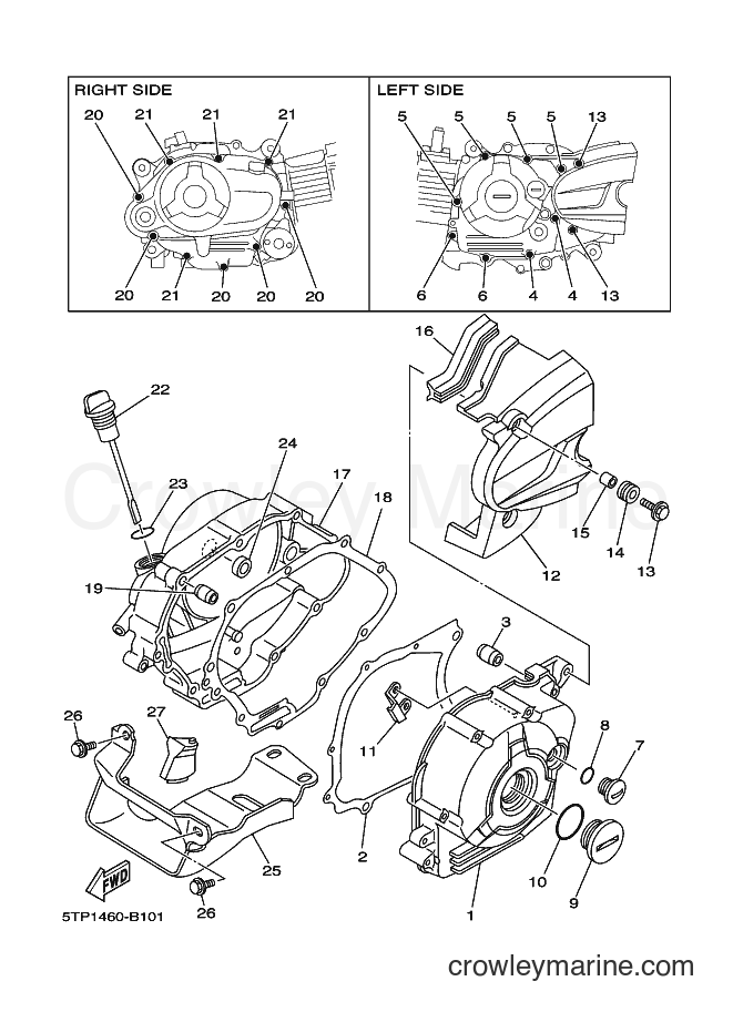 2006 Scooter T110SEC - T110SEC (4B21) [010] - CRANKCASE COVER 1