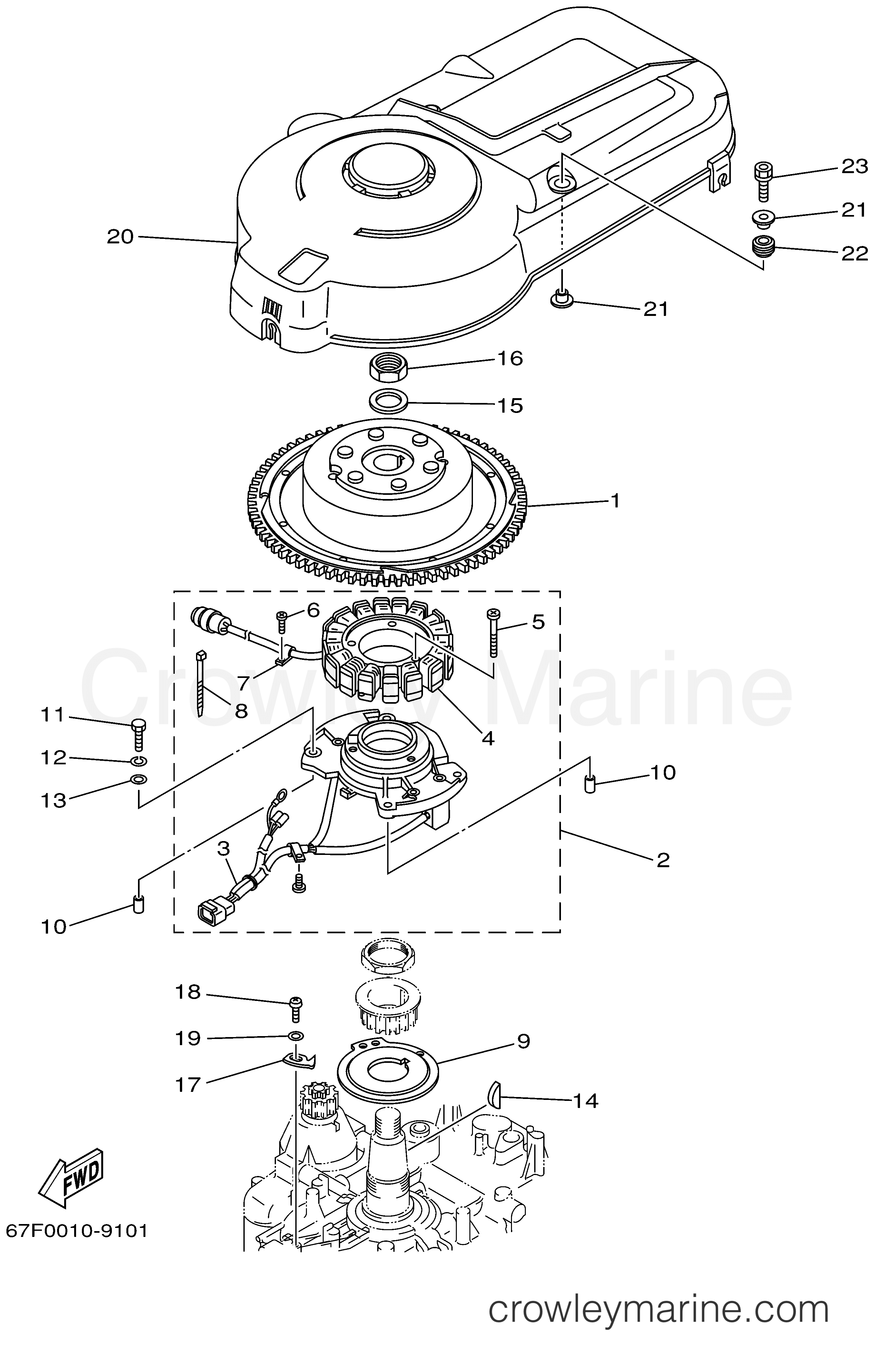 Yamaha Motors F100TLRX - GENERATOR