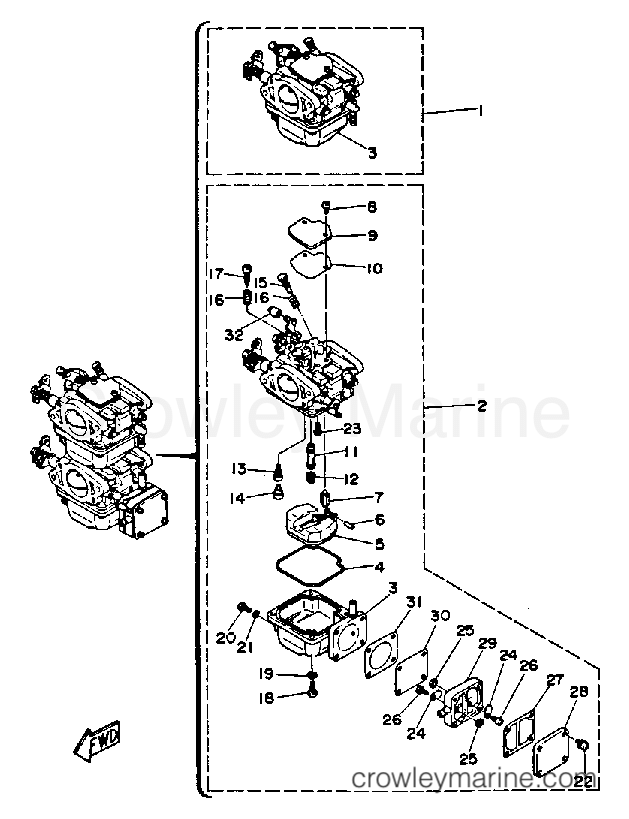 Yamaha Motors 25MSHQ - CARBURETOR