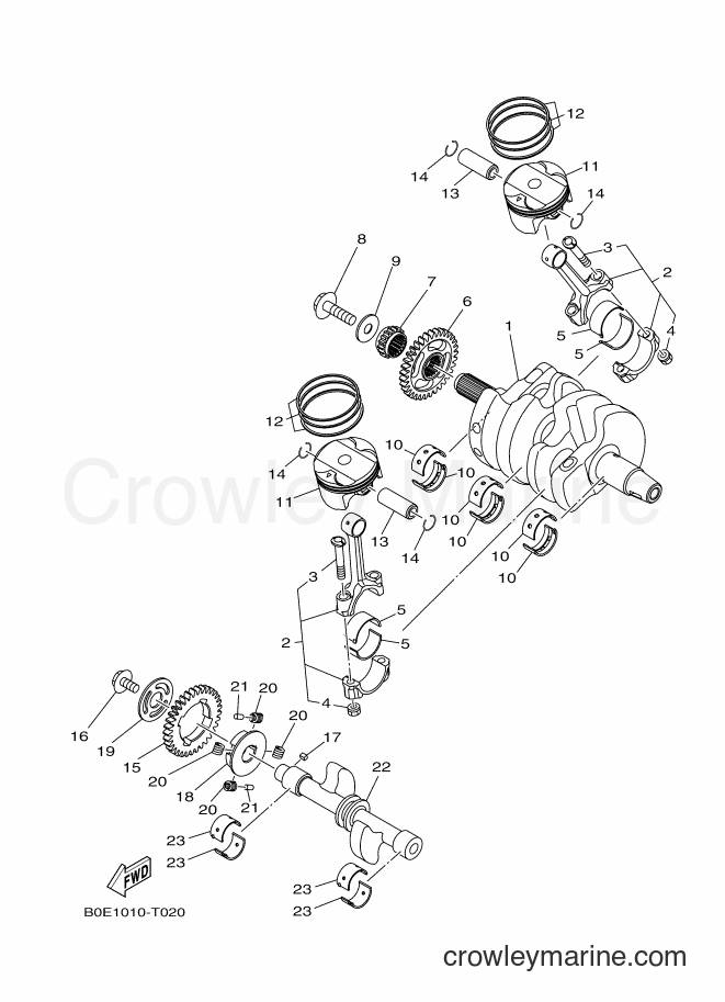 2018 Sport Bike YZF-R25A - YZF-R25A (BS81) [010] - CRANKSHAFT & PISTON