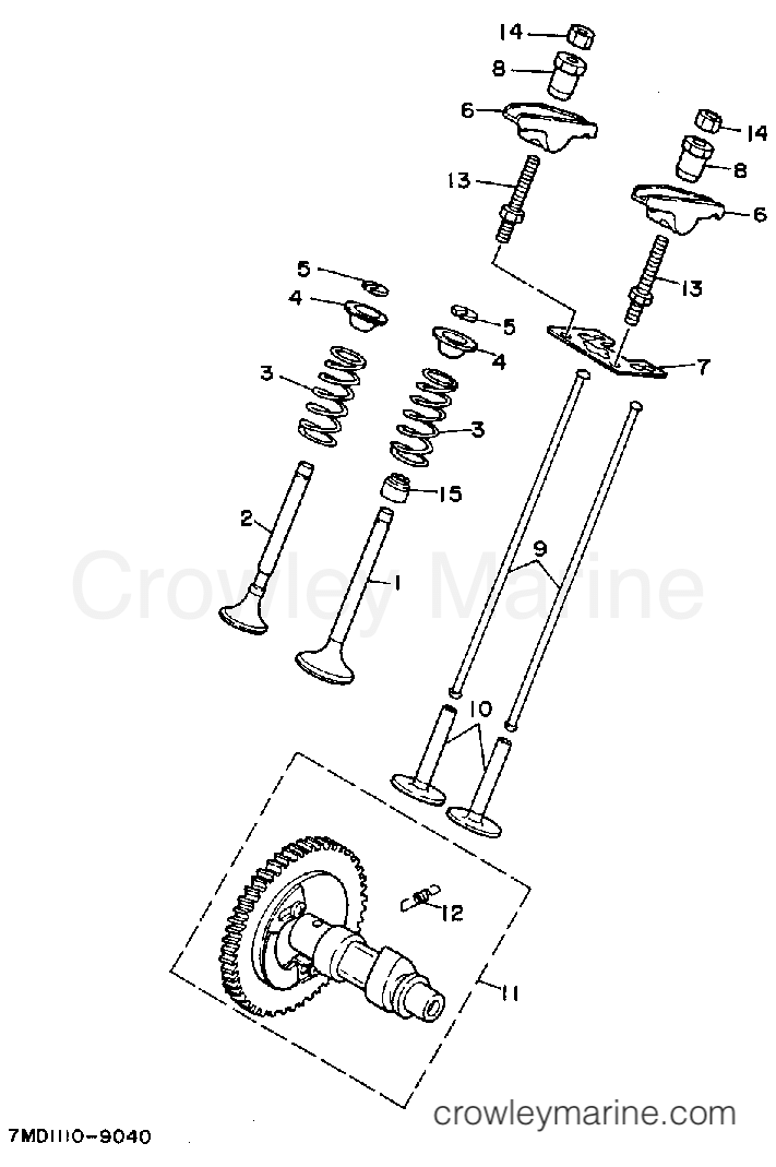 Yamaha Motors EF6000EA - CAMSHAFT VALVE EF5000EA