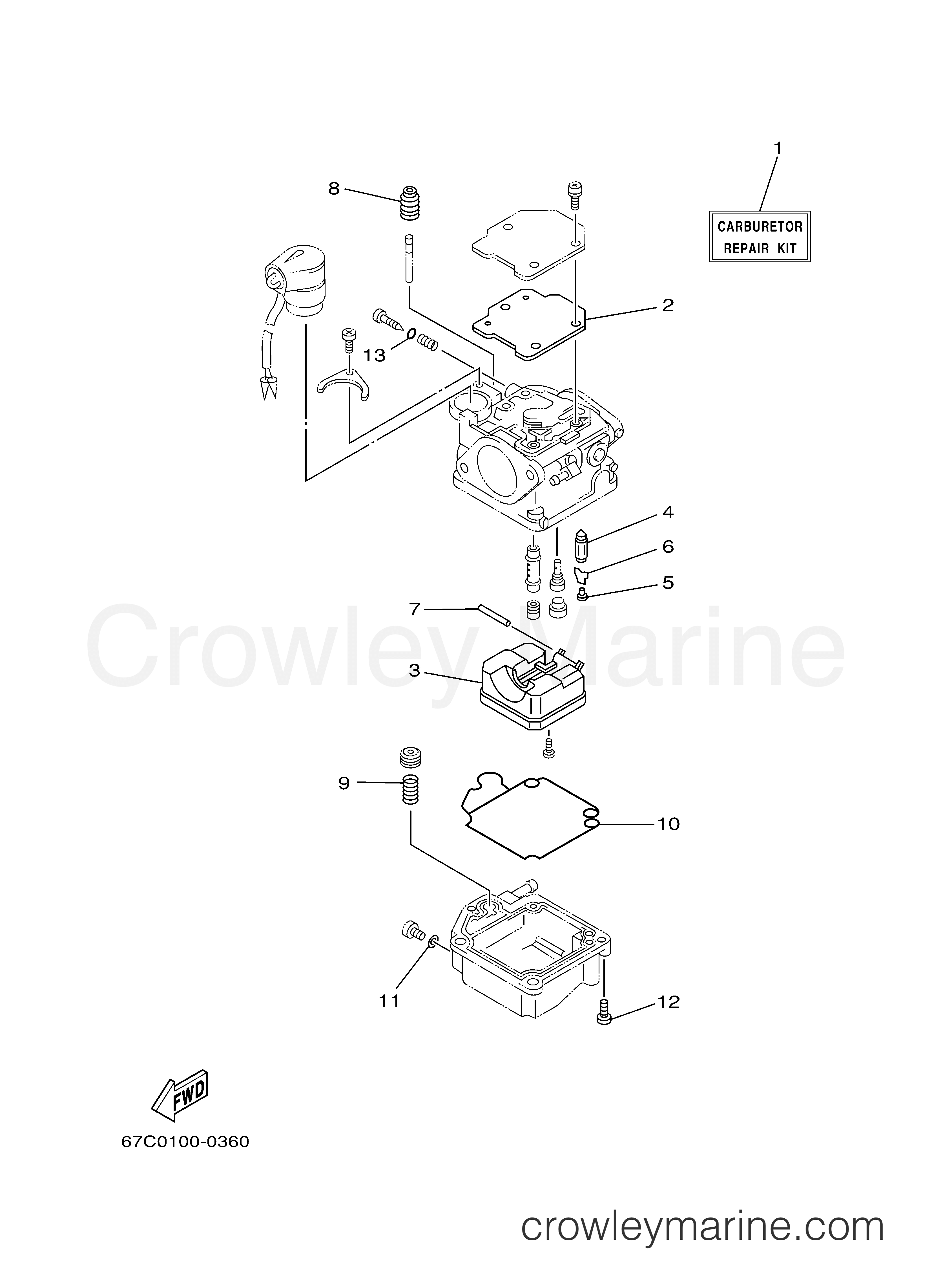 Yamaha Motors F30TLRD - REPAIR KIT 2