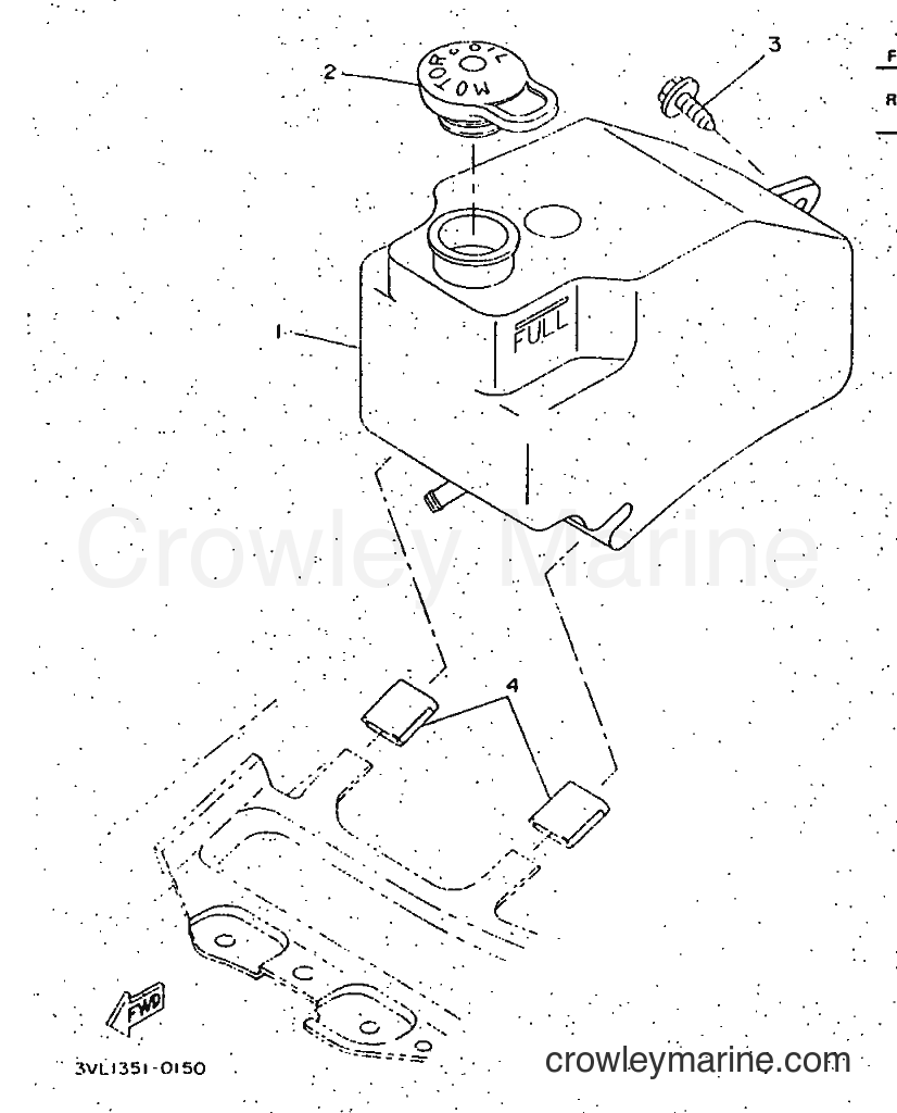 1997 Scooter CW50 - CW50 (4VVB) [999] - OIL TANK