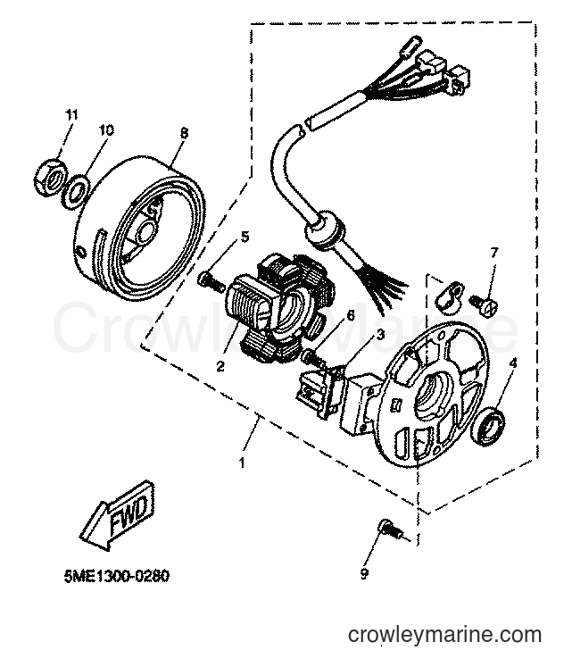 2001 Scooter YQ100 - YQ100 (5ME4) [030] - GENERADOR