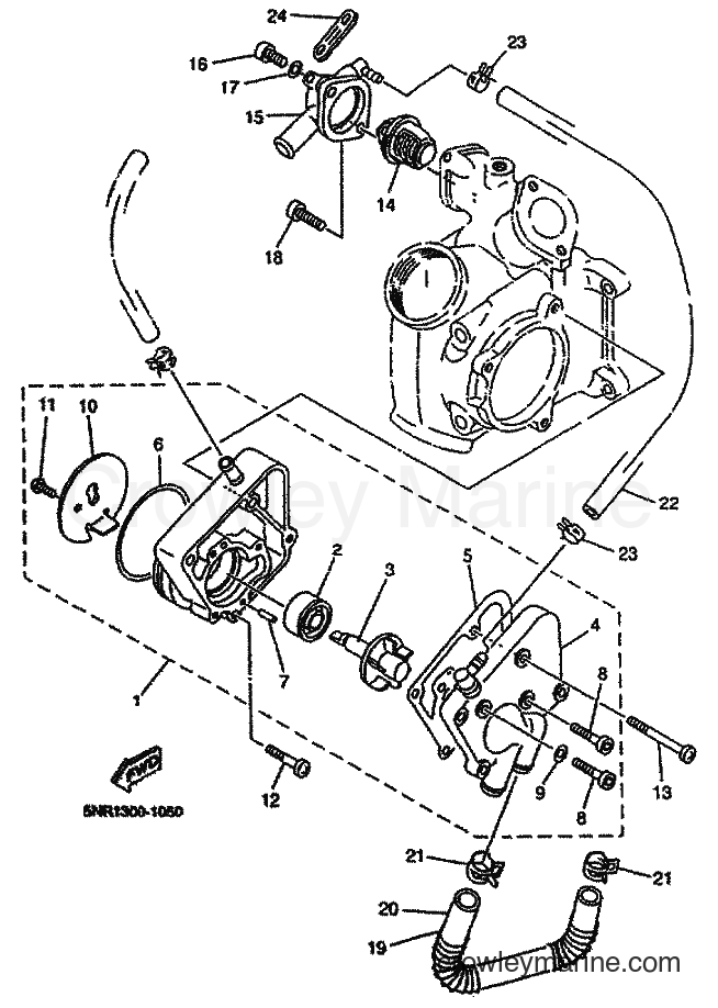 2001 Scooter YP125E - YP125E (5NR1) [010] - WATER PUMP