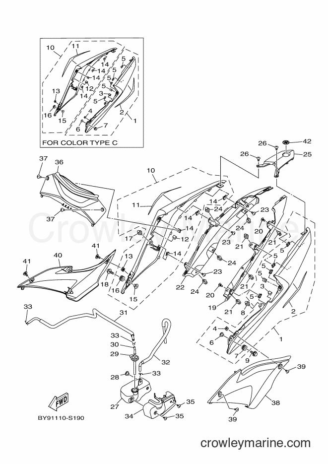 Yamaha Motors YZF-R3A (BY92) [010] - SIDE COVER