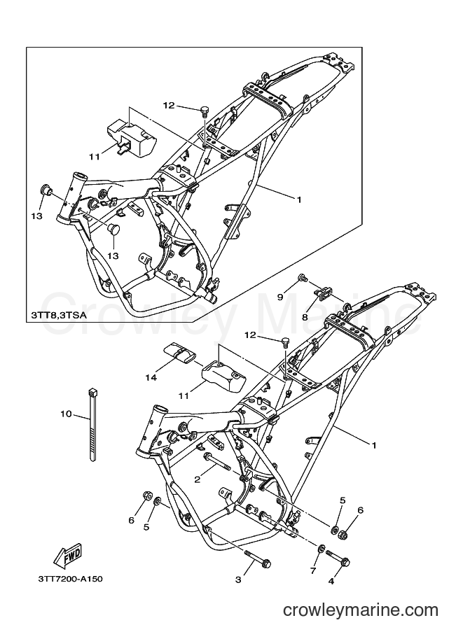 2005 Dirt Bike DT175 - DT175 (3TSH) [010] - FRAME