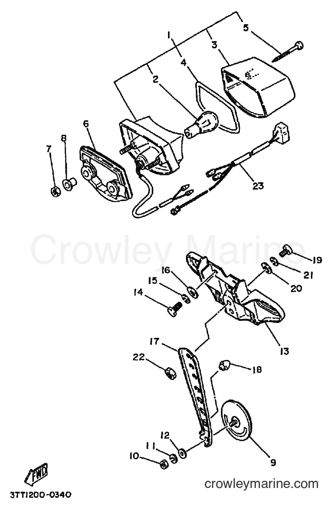1992 Dirt Bike DT175 - DT175 (3FJ5) [010] - TAILLIGHT
