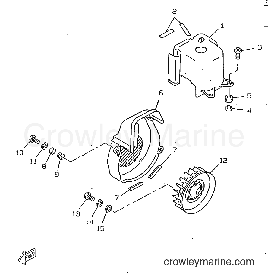 1998 Scooter CW50RSX - CW50RSX (5AA3) [999] - AIR SHROUD & FAN