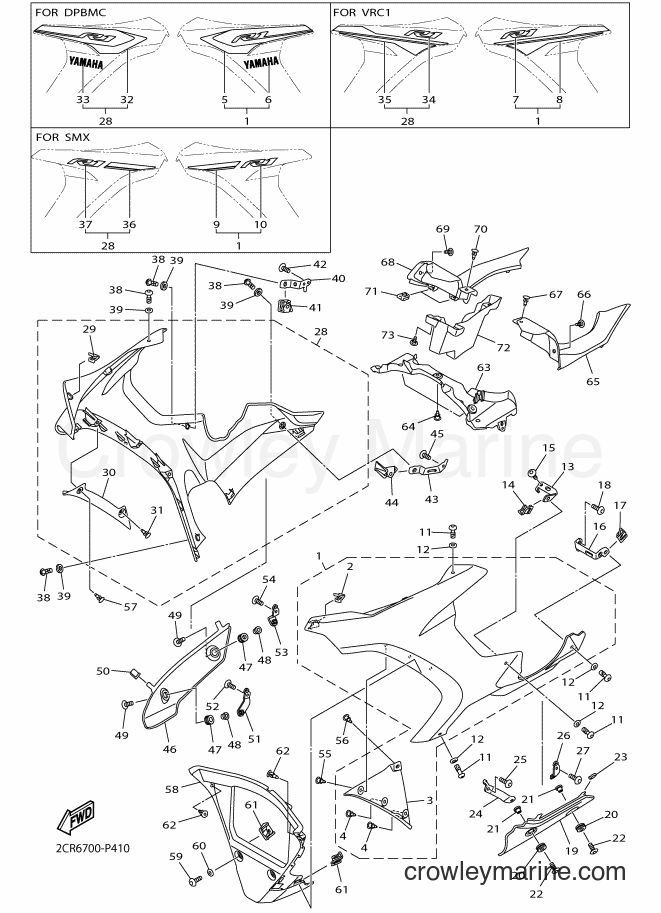 Yamaha Motors YZF-R1 (2CR5) [010] - COWLING 2
