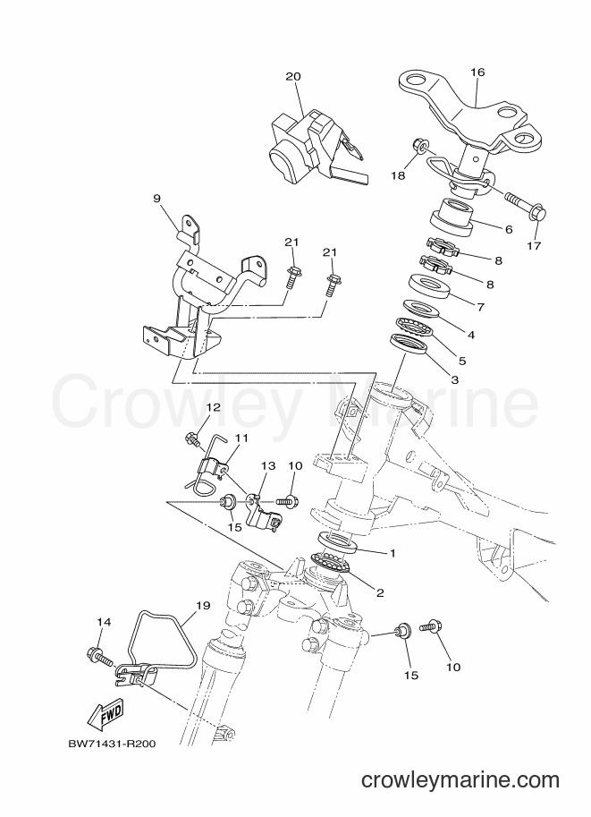 2017 Scooter T115FS-5 - T115FS-5 (BW73) [010] - STEERING