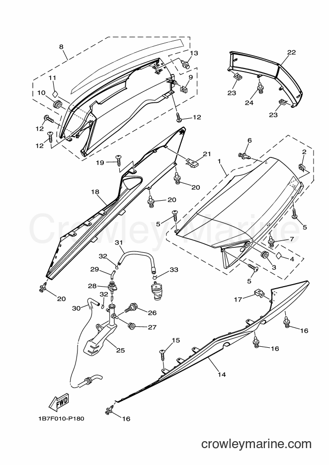 2015 Maxi-Scooter CP250 - CP250 (1B7F) [010] - SIDE COVER