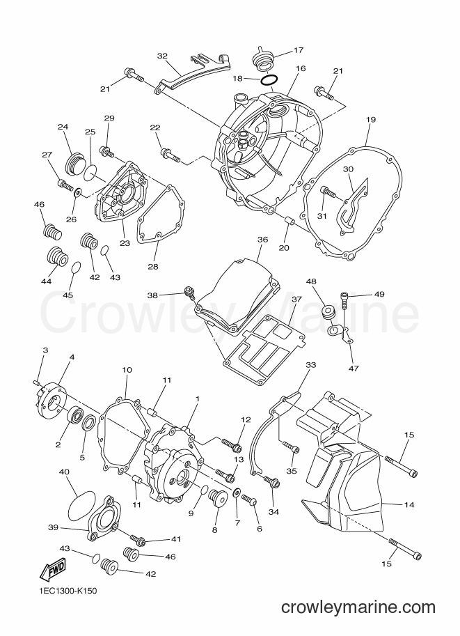 2015 Street Bike FZ1-S - FZ1-S (2DVB) [010] - CRANKCASE COVER 1