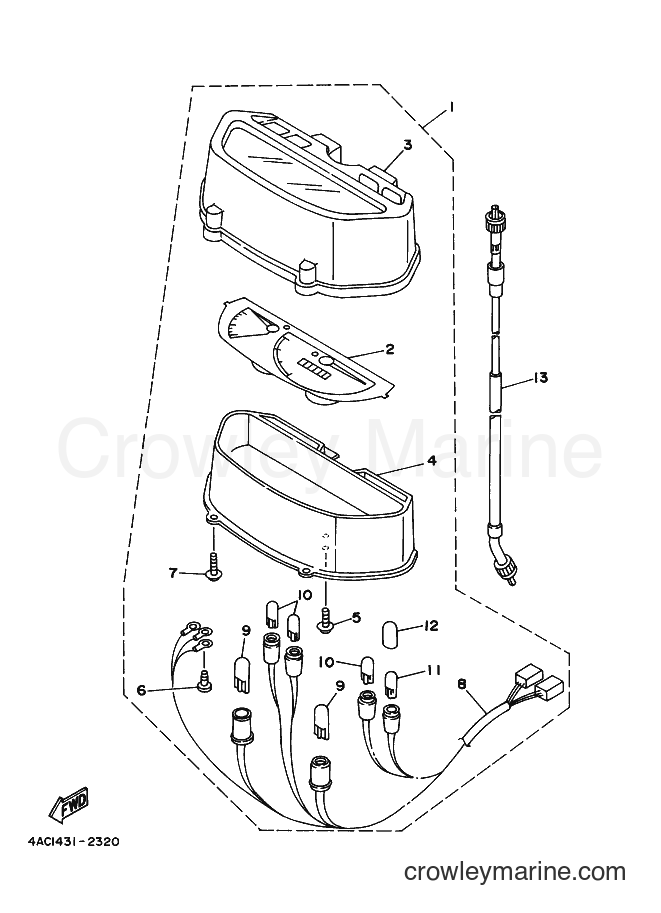2000 Street Bike V120JR-S - V120JR-S (4MA4) [010] - METER