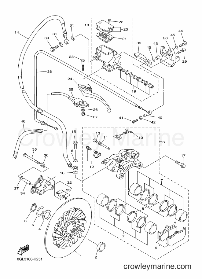 Yamaha Motors RFX10RSS (8HK8) [010] - BRAKE