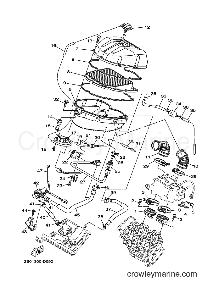 2006 Street Bike TDM900A - TDM900A (2B02) [080] - INTAKE