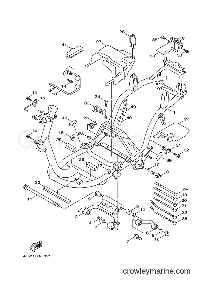 Yamaha Motors XC125 (4P99) [010] - FRAME