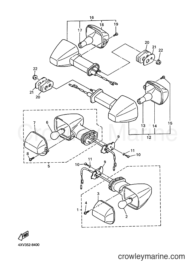 1999 Sport Bike YZF-R1 - YZF-R1 (4XV7) [100] - FLASHER LIGHT