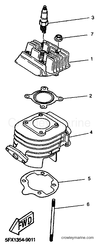 2001 Scooter EW50 - EW50 (5JH3) [030] - CYLINDER