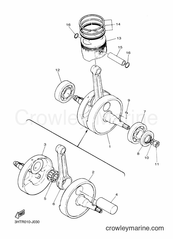 2014 Street Bike SR400 - SR400 (B272) [010] - CRANKSHAFT & PISTON