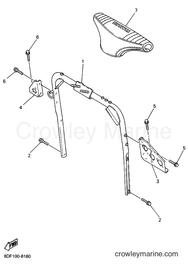 Yamaha Motors SRX600S (8DE1) [020] - STEERING GATE