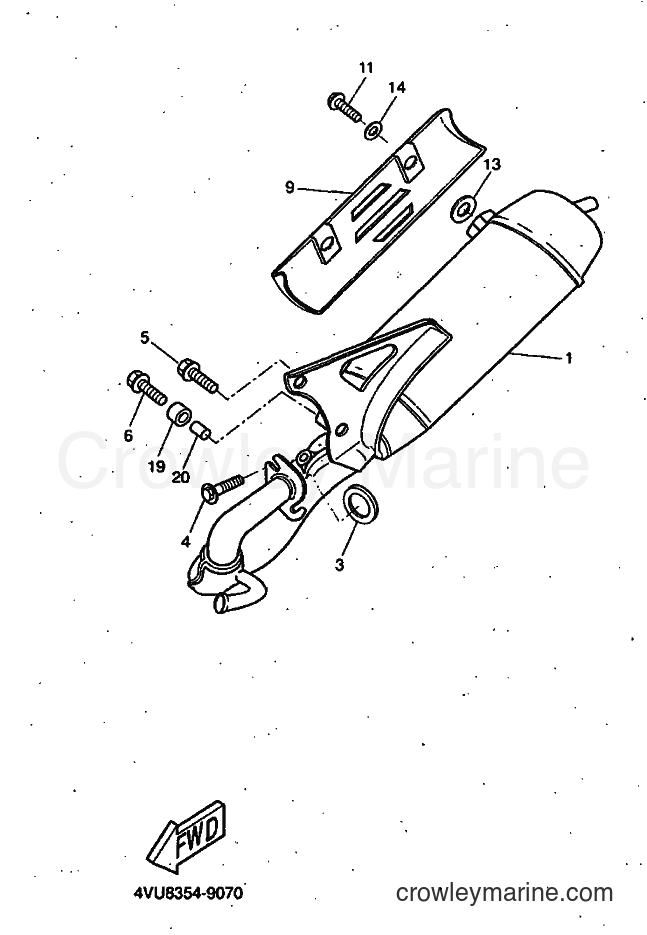 1999 Scooter CW50 - CW50 (5HG1) [010] - EXHAUST