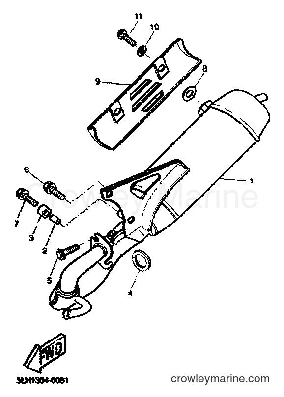 2001 Scooter EW50 - EW50 (5LH3) [010] - EXHAUST