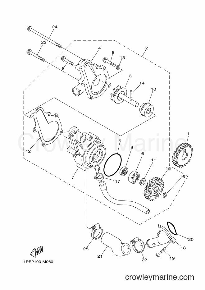 2016 ATV YFM700R - YFM700R (2LS6) [010] - WATER PUMP