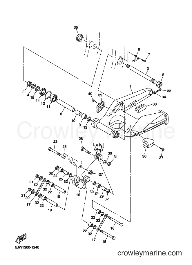 2003 Sport Bike FJR1300A - FJR1300A (5VS1) [090] - REAR ARM