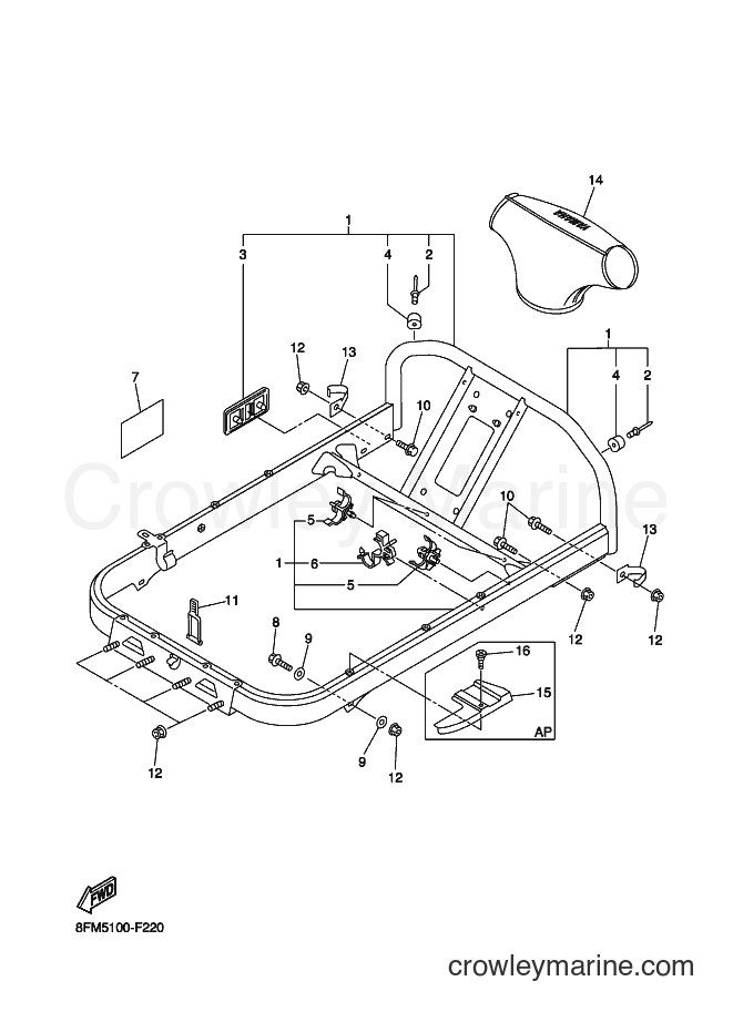 Yamaha Motors RS10VTGT (8GW2) [010] - STEERING GATE