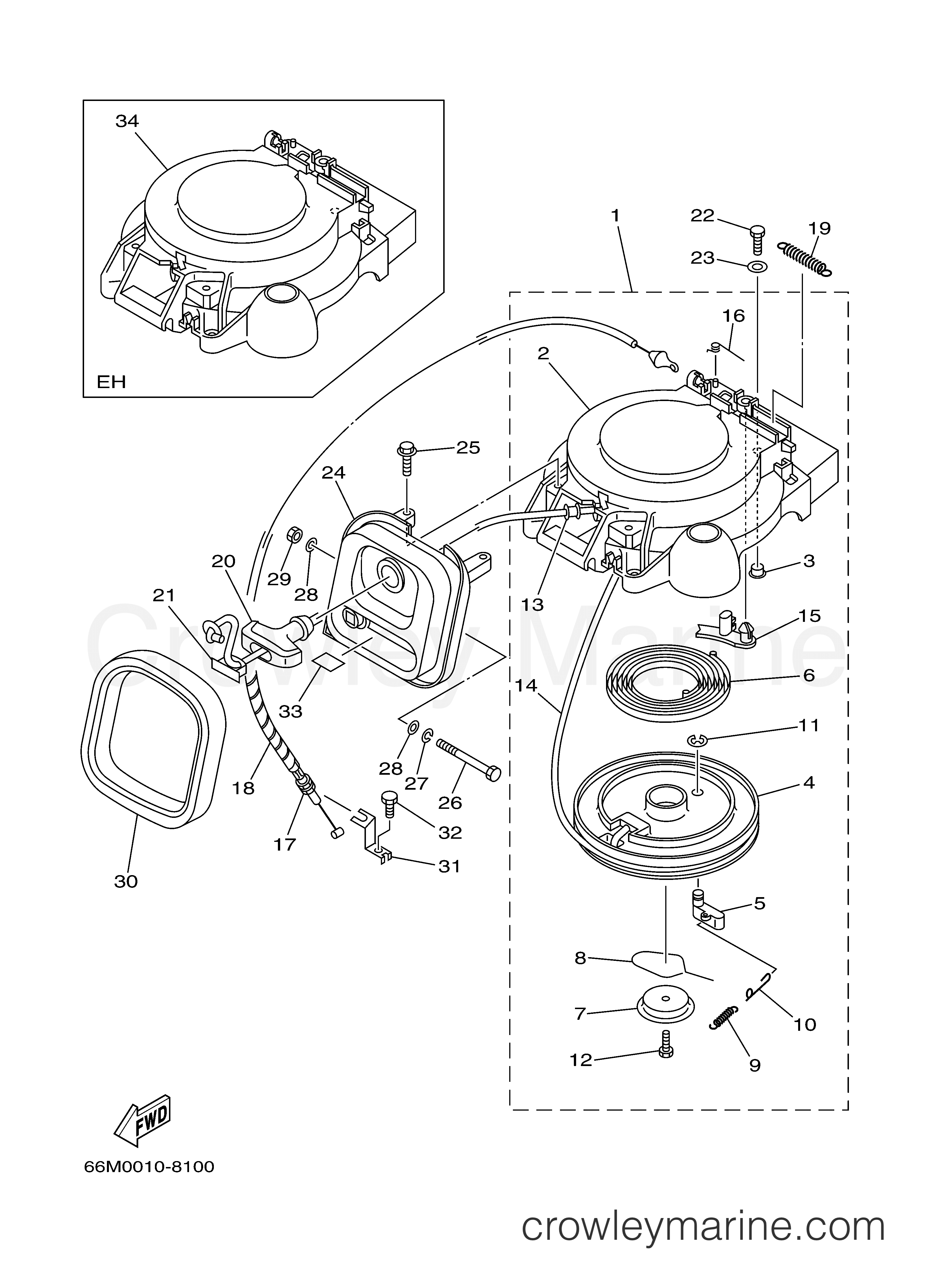 Yamaha Motors F15ESHZ - STARTER