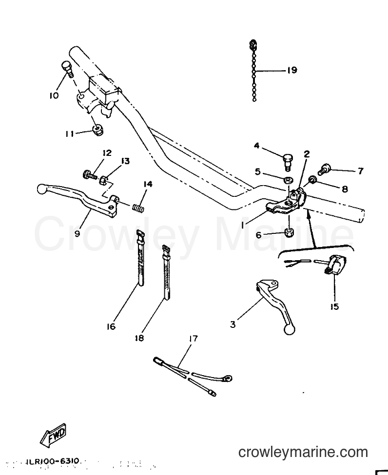 1986 Dirt Bike YZ80 - YZ80 (1LR) [999] - HANDLE SWITCH & LEVER