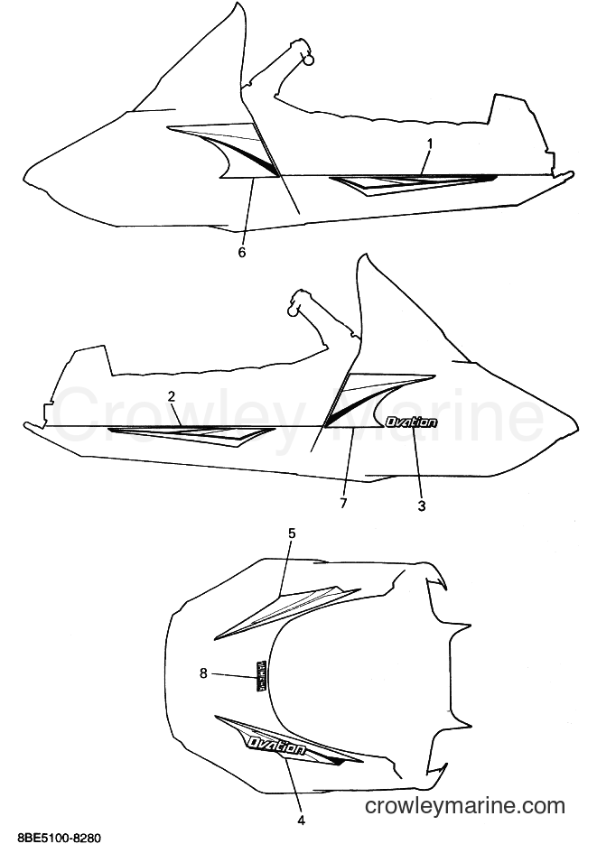 Yamaha Motors CS340E (8BE7) [020] - EMBLEM