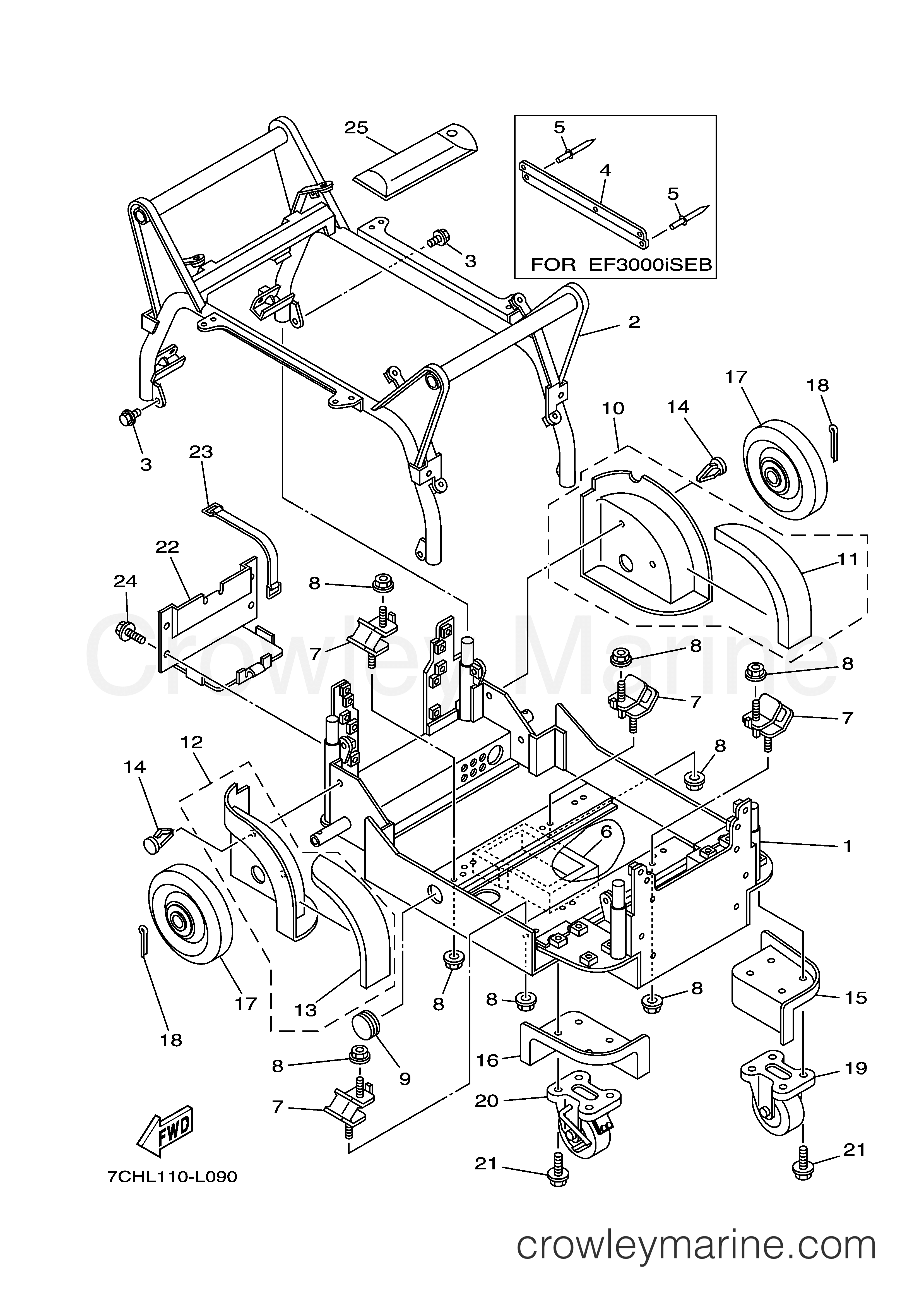 Yamaha Motors EF3000ISEBM - FRAME
