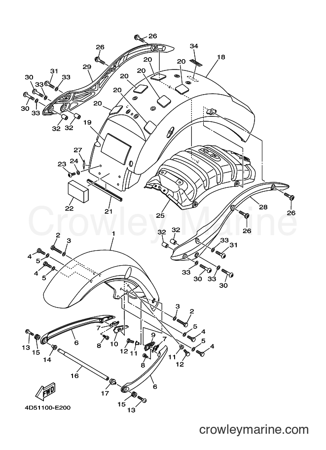 Yamaha Motors XV1900A (4D47) [010] - FENDER