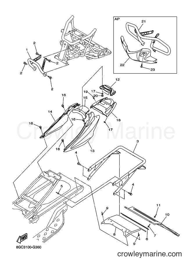 2008 Snowmobile RPZ50GT - RPZ50GT (8GK4) [010] - BUMPER