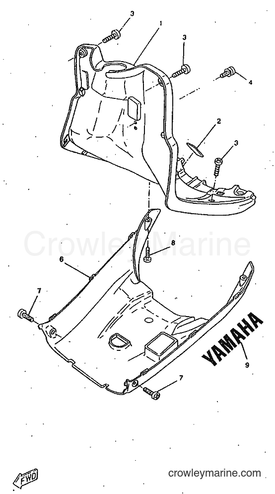 1998 Scooter CW50RSX - CW50RSX (5AA3) [999] - LEG SHIELD
