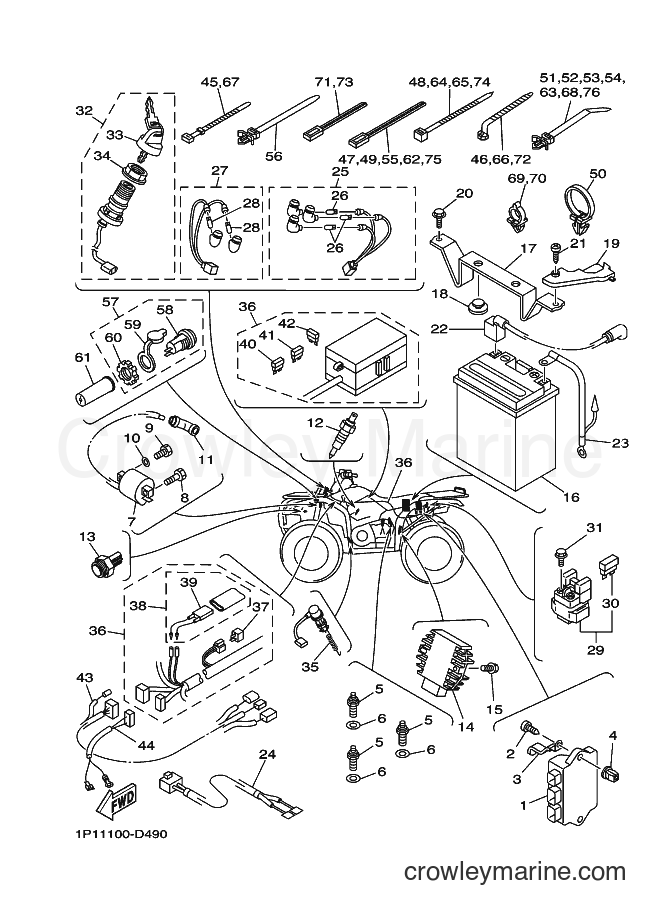 2005 ATV YFM400FWAN - YFM400FWAN (1P12) [010] - ELECTRICAL 1