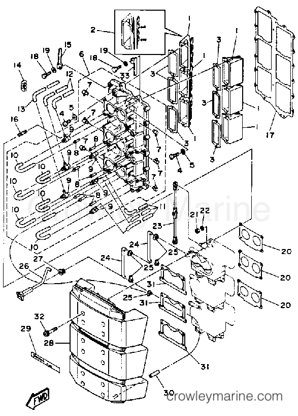 Yamaha Motors 200TXRQ - INTAKE