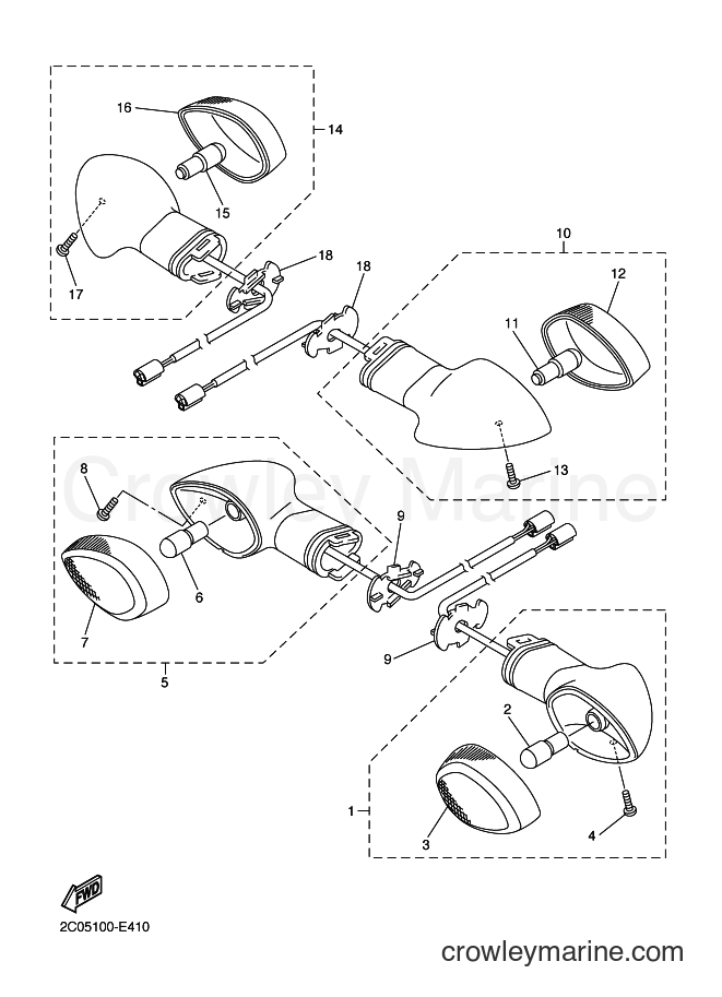2008 Sport Bike YZF-R1 - YZF-R1 (4C8D) [010] - FLASHER LIGHT