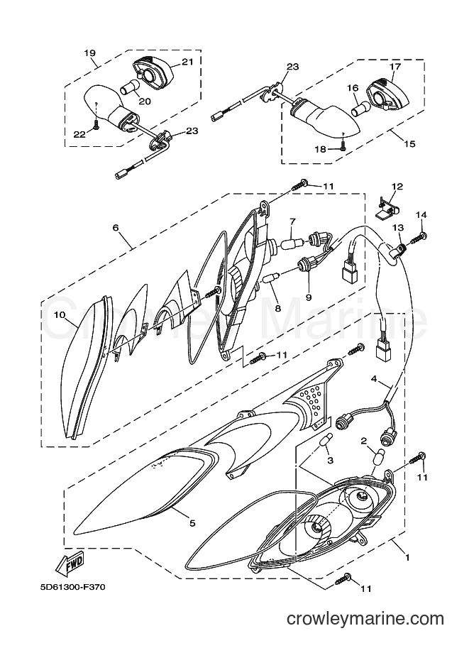 Yamaha Motors T135FI (5D66) [010] - FLASHER LIGHT