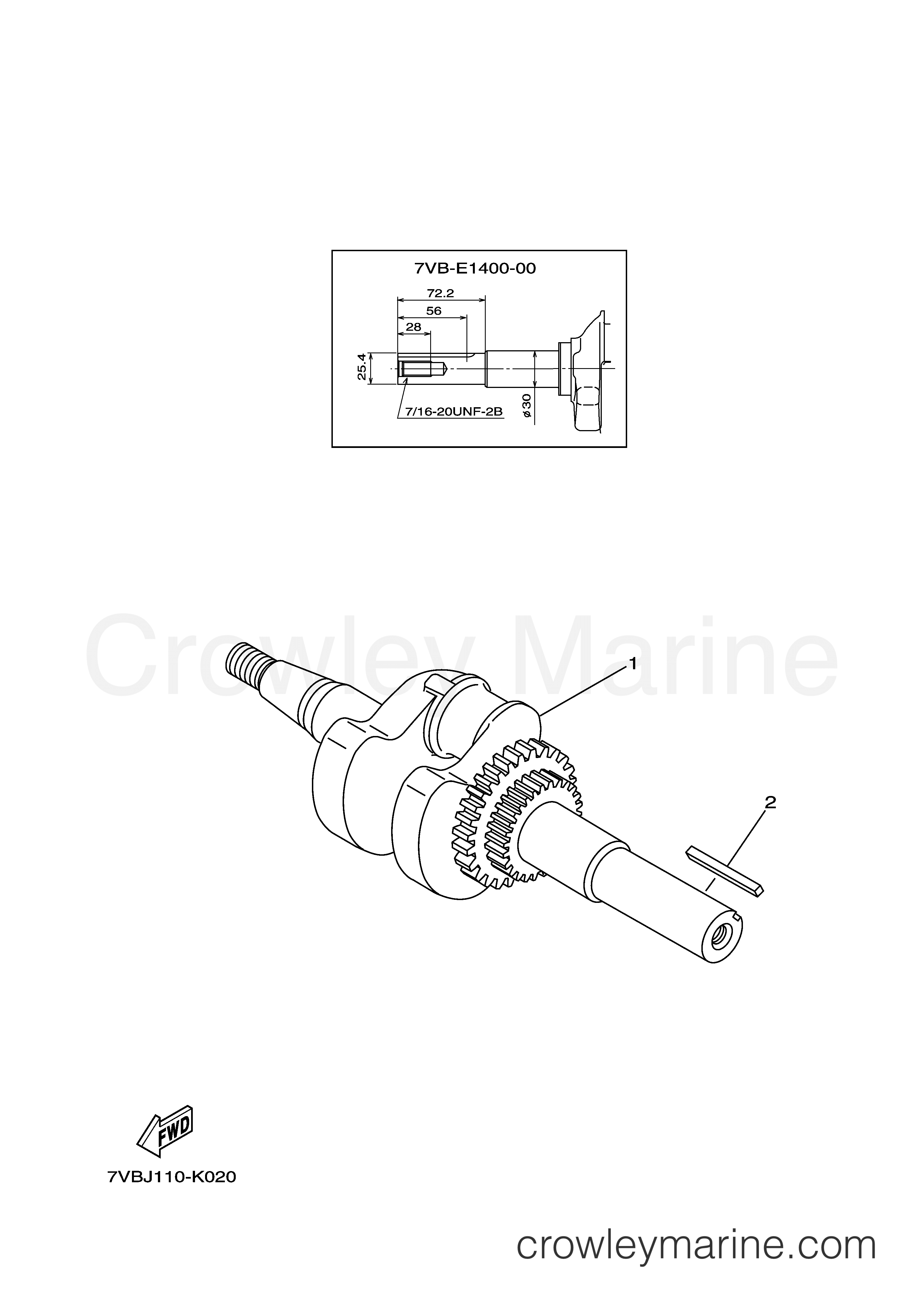 Yamaha Motors MZ300AAIA0 - CRANKSHAFT