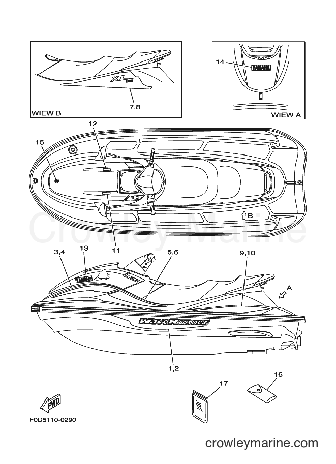 Yamaha Motors JET FOR XA1200Y (66V2) [010] - GRAPHICS