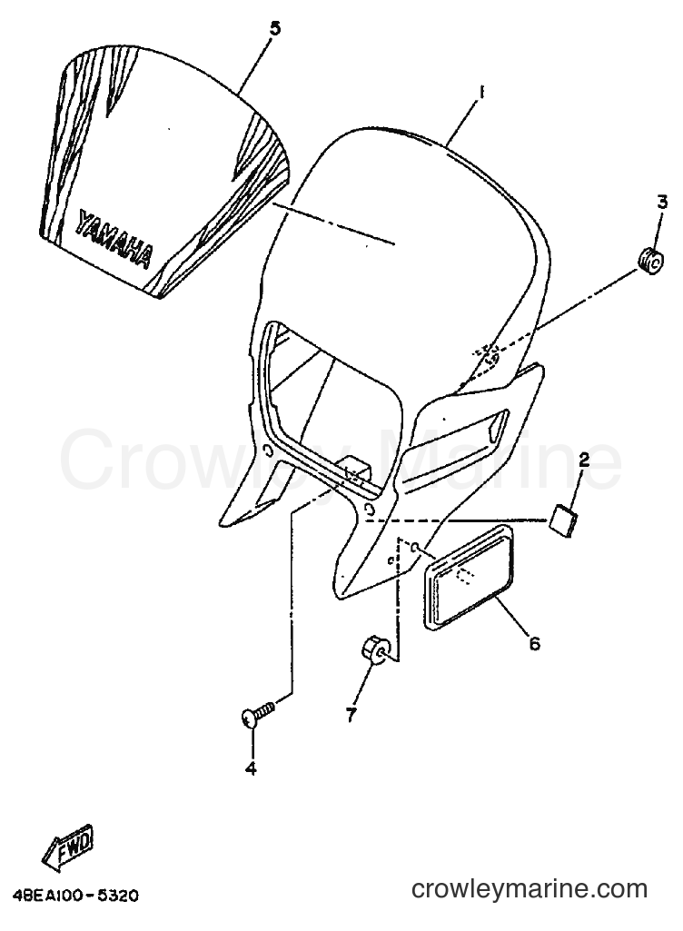 1996 Dirt Bike XT225 - XT225 (4BEF) [010] - COWLING 1