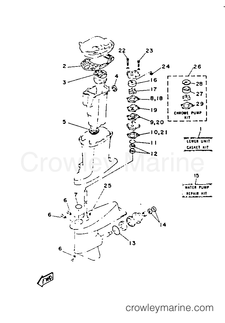 Yamaha Motors 40ESD - REPAIR KIT 2