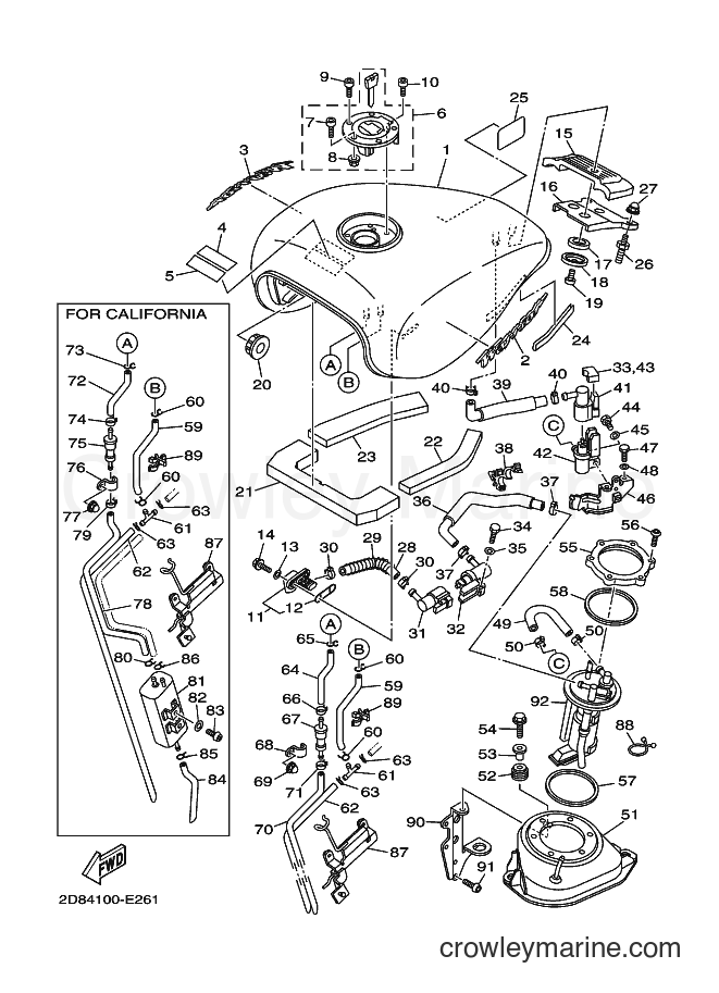 2006 Cruiser XV1700PC - XV1700PC (2D84) [010] - FUEL TANK